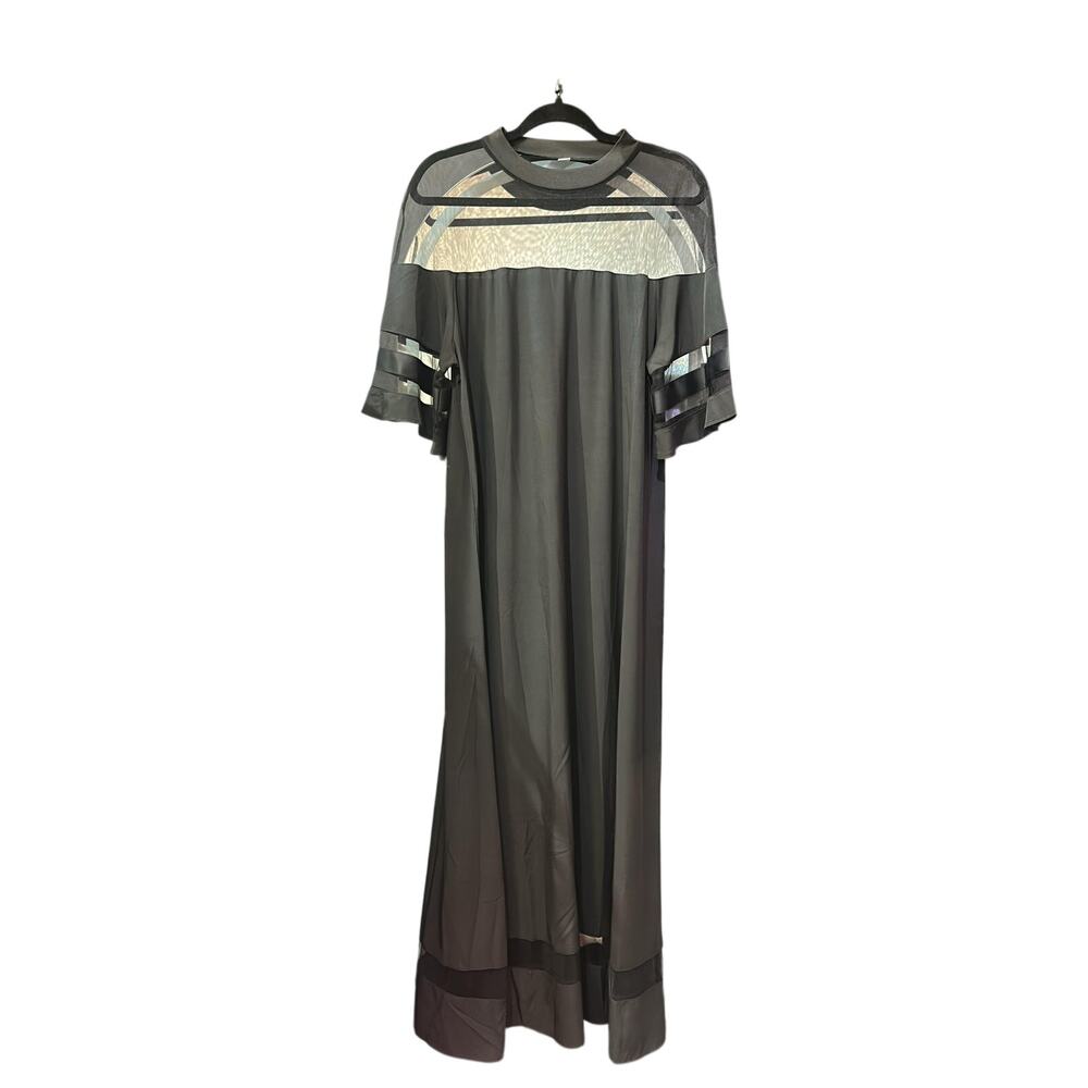 Gothic Dark Fantasy Vibes Sheer Panel Maxi Dress XL NWOT